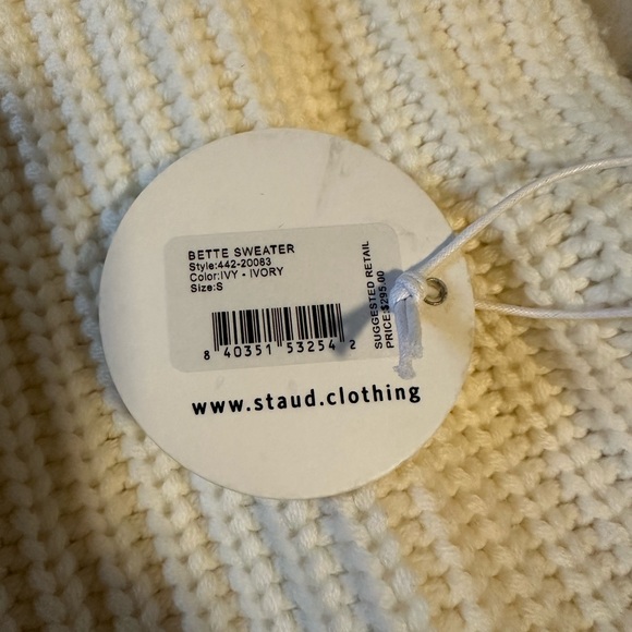 NWT | STAUD ‘Bette’ Sweater in Ivory - Picture 10 of 15